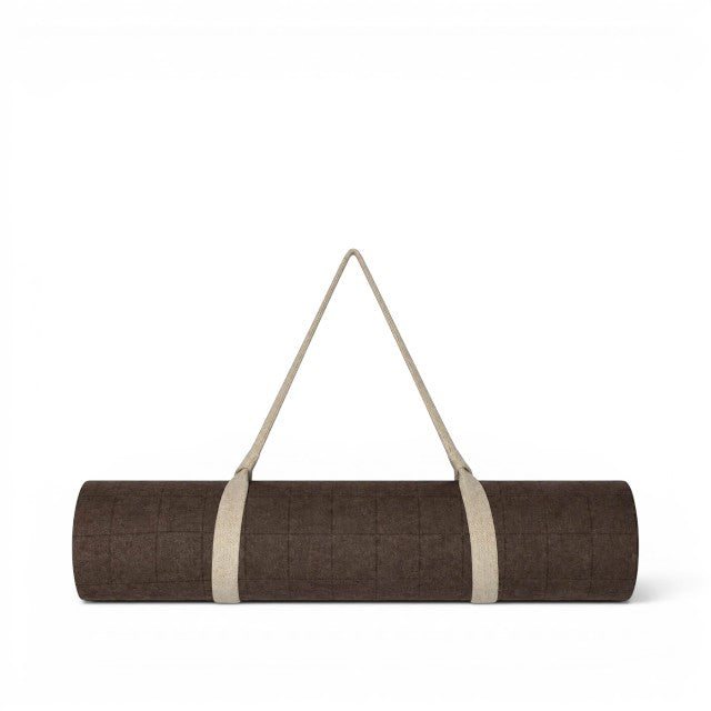 Wool Yoga Mat - Brown