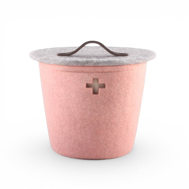 Wool Basket Small - Pink