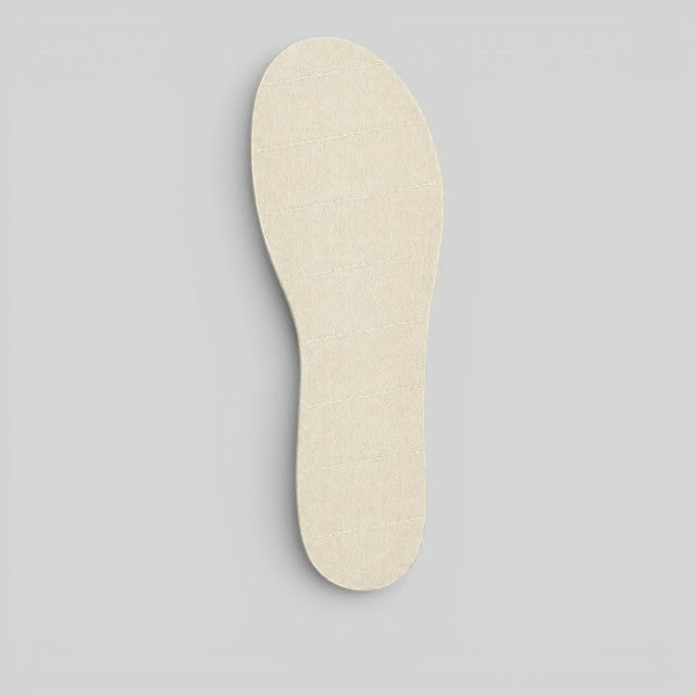 Baabuk handcrafted vanilla wool slipper insoles for added comfort and replacement