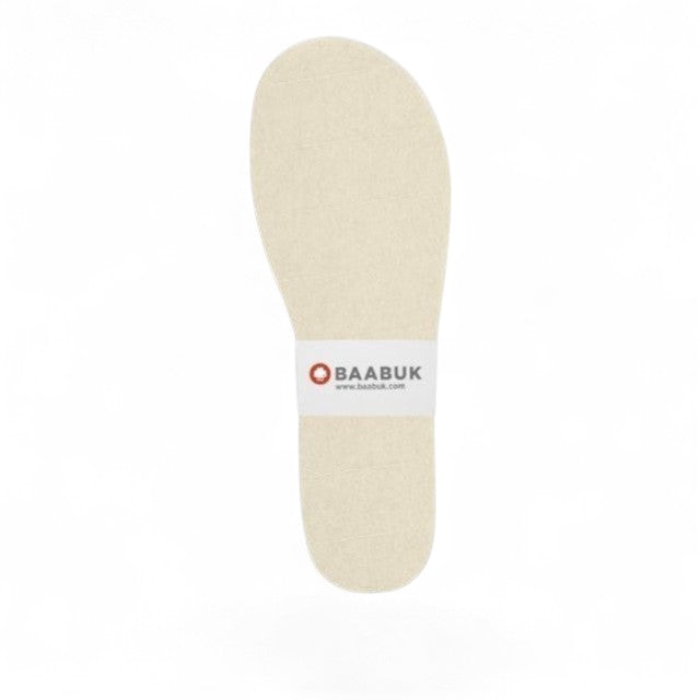 Baabuk handcrafted vanilla wool slipper insoles from Nepal, designed for comfort and trimmable for a custom fit.