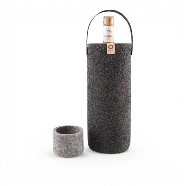 Wool Wine Cooler - Dark Grey